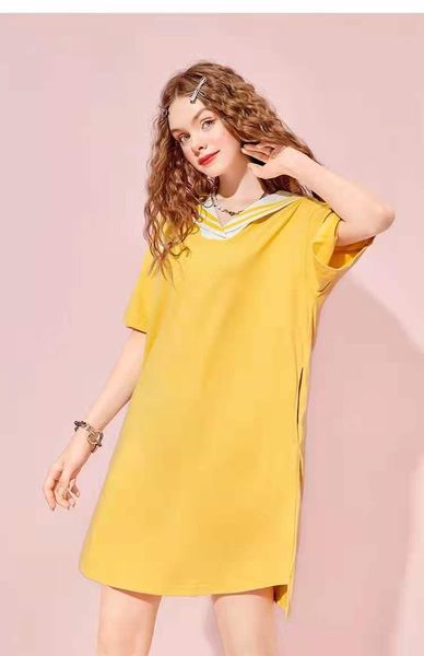 

women's swimwear college wind dress summer loose thin cotton skirt, White;black