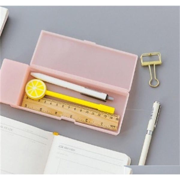 

cute kawaii transparent pp plastic pencil case lovely pen box for kids gift office school jlldgz hairjersey