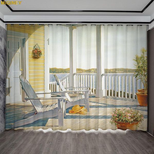 

curtain & drapes hd print curtains pattern optional polyester material scencry painting digital printed artistic style modern cafe