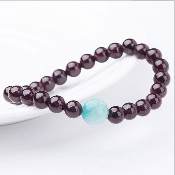 

cuff natural garnet collocation tianhe stone single circle bracelet, White