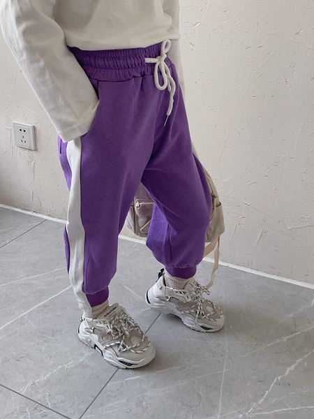 

childrens 2019 new boystrousers babys fall sports trousers girls leisure trousers, Blue