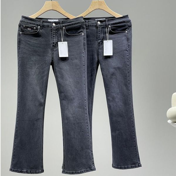 

women's jeans micro flared high quality, Blue