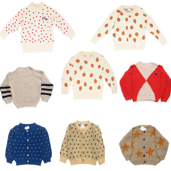 

2021 new kids sweater brand autumn winter toddler girl clothes orange knitted baby boys coat jacket children fashion girls outfits oc4x, Blue