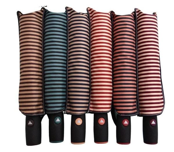

umbrellas semi-automatic striped umbrella