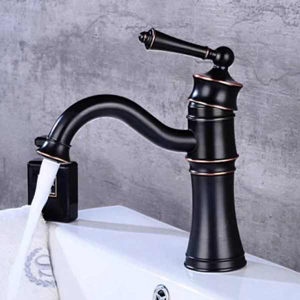 

bathroom sink faucets antique kitchen faucet retro black ancient copper basin wash on the counter and cold rotating tap