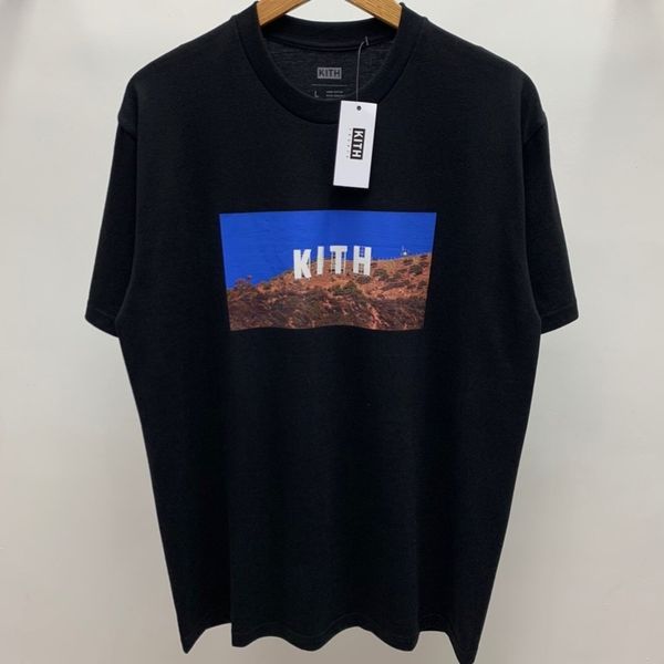 

2021 new men women hollywood sign tees tokyo cherry blossom limited lovers kith treats t-shirt yr4r, White