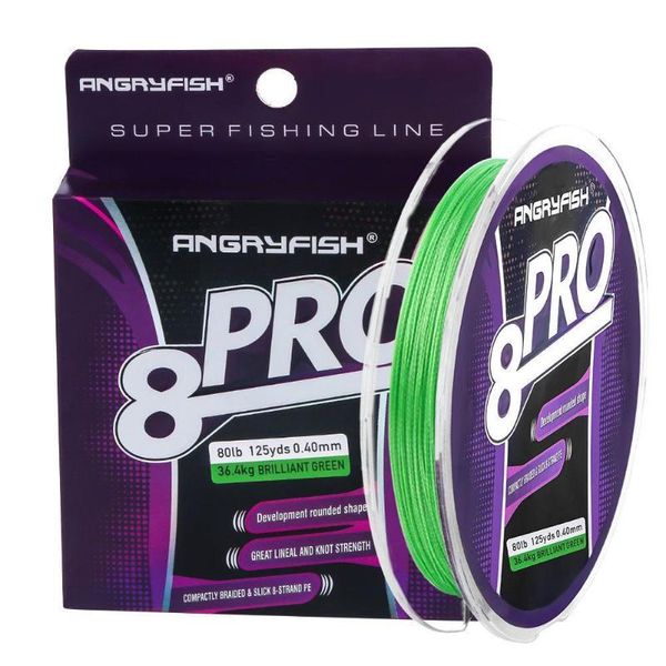

braid line pro8 series 114 fruit green super-strength fishing braided silk accessories -6.0 pe quality 0.6 h m2a6