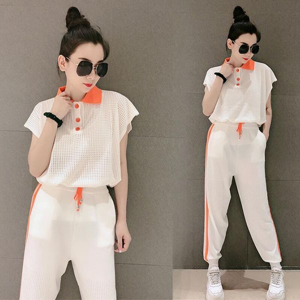 

women's tracksuits white 2 piece set women festival clothing matching sets see thougth outfit co-ord striped and pant suits 2021 su, Gray