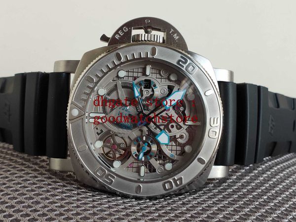 Herren Racing Top Factory ETA Inneres Schattenzifferblatt Valjoux Automatikwerk Uhren 47 mm drehbare Lünette Farbe Edelstahlgehäuse Schwarzes Gummi