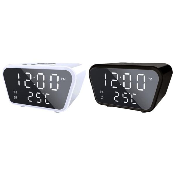 

other clocks & accessories digital alarm clock with wireless charging,temperature,led for bedroom, bedside, living room, home, desk,kids nur