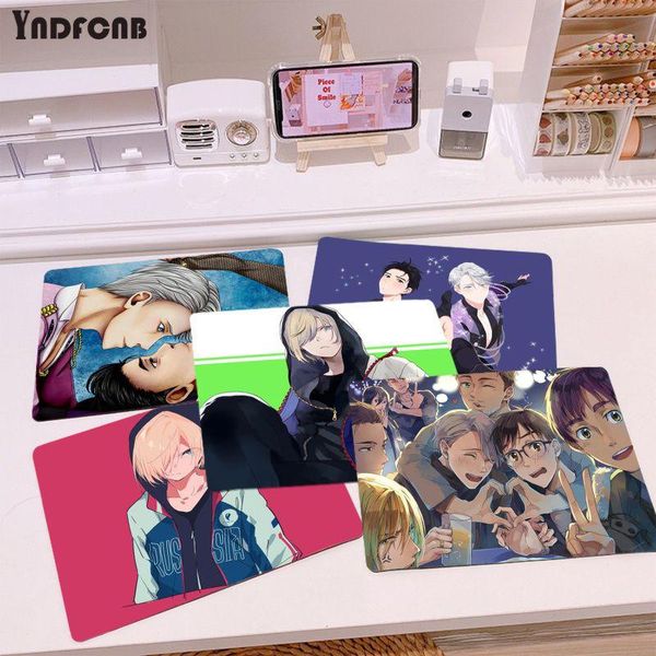 

mouse pads & wrist rests yndfcnb printed yuri on ice anti-slip durable silicone computermats smooth writing pad desk mate gaming