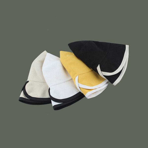 

hat girl's summer breathable cotton hemp fisherman's simple and versatile face accessories black friday