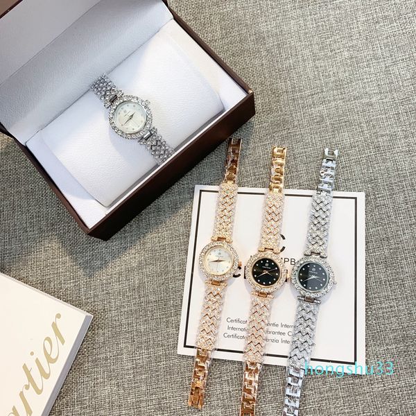 Nice relógio moda relógio luxo mulheres relógio com diamante especial design marca mujer senhora vestido relógio de pulso relógio de quartzo rosa ouro