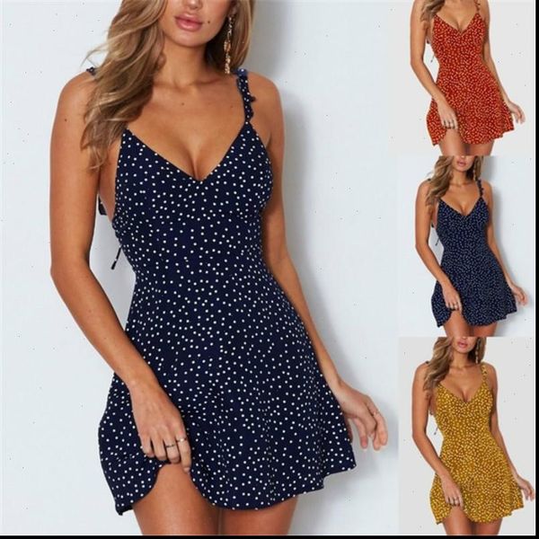 

2021 new womens dresses lady polka dot dungaree dress womens suspender dress drop shipping good quality, Black;gray