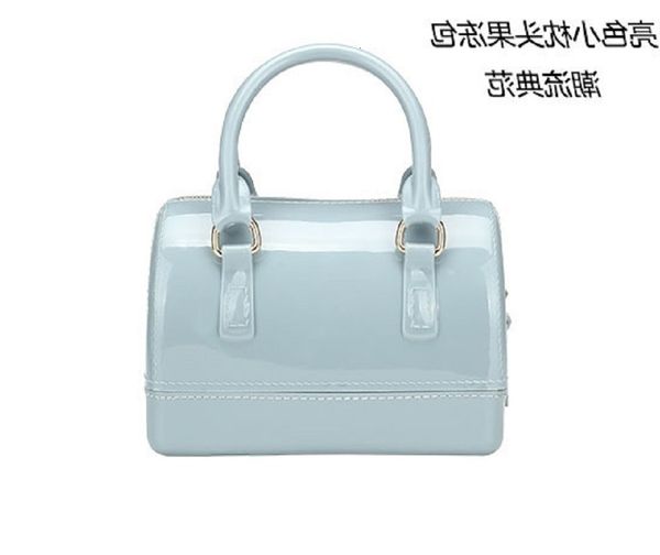 

women's bucket mini pillow bag portable trendy pvc jelly