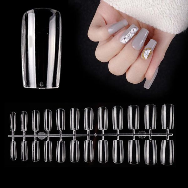 

nail art kits 504pcs diy non-trace tip full stick short droplet false manicure set