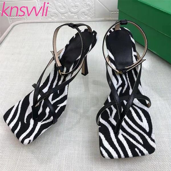

sandals high heels women summer flip flops square open toe party shoes gladiator woman sandalias mujer, Black
