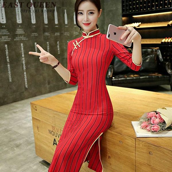 

ethnic clothing ao dai vietnam cheongsam modern qipao dress traditional chinese elegant ladies modified slim xxxl 3097 yq, Red