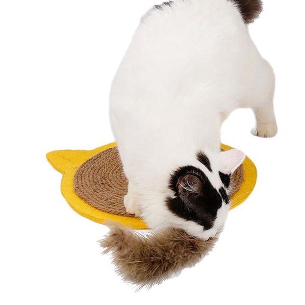 

cat toys merry christmas cute pet scratching board toy litter mat for kittens scratcher toys-yellow