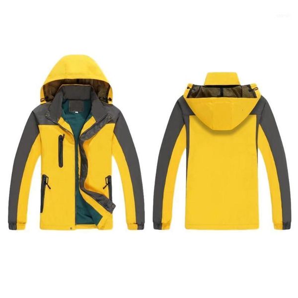 

mountaineering jacket waterproof windproof winter clothing1, Black;red
