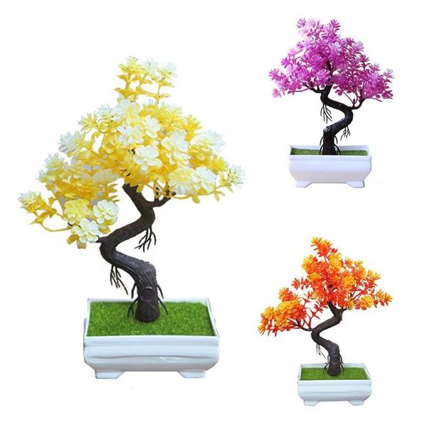 

artificial potted tree bonsai simulation plant wedding stage party garden home office deskdecor table centerpieces