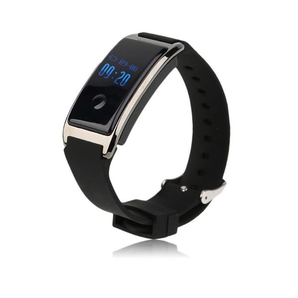 

smart wristbands md8 0.66 inch oled display waterproof ip68 silicone bracelet heart rate monitoring wristband