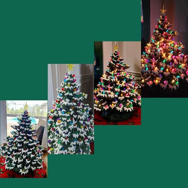 

christmas decorations 2021 xmas theme mini resin tree lamp creative ornaments for home decoration