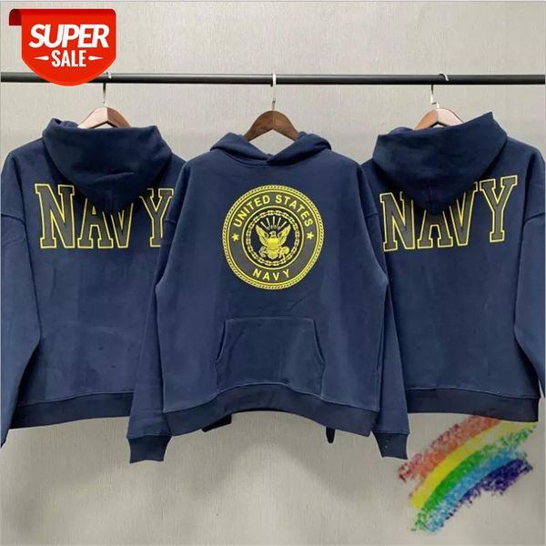 

reflection kanye navy vintage hoodie men women 1:1 lettering sweatshirts pullovers #wb3o, Black