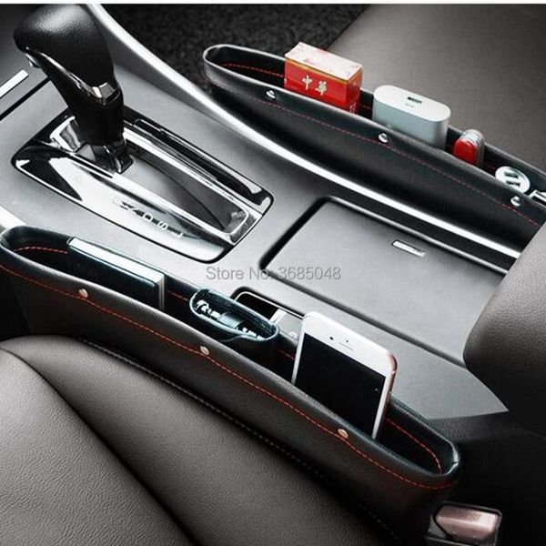

car organizer 2021 pu leather slit box for tiida teana skyline juke x-trail almera qashqai accessories