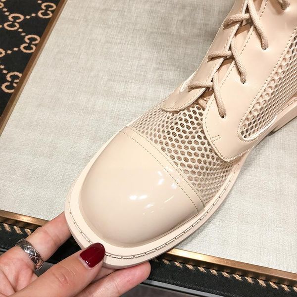 

boots winter style all-match net surface breathable high, Black