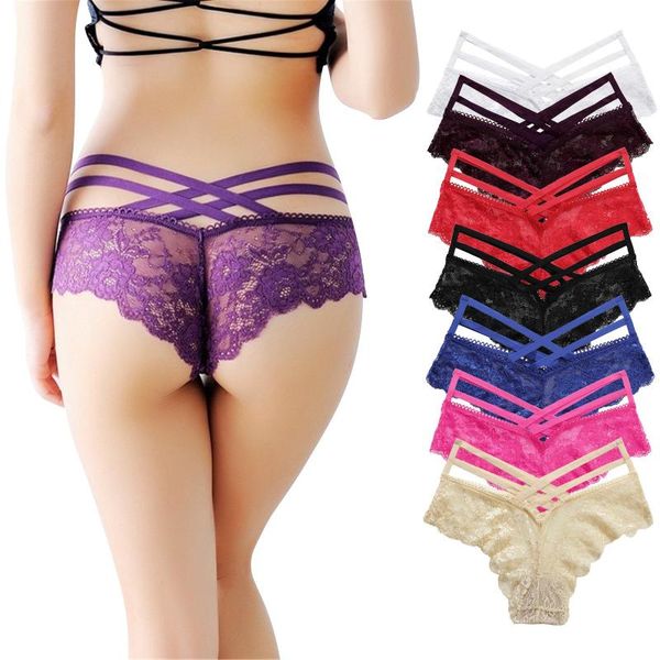 

women's panties ladies lace mesh transparent hollow briefs underwear lingere panty womens lingerie, Black;pink