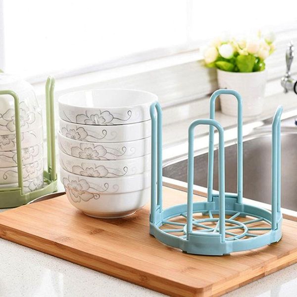 

kitchen storage & organization bowl drainage holder rack creative tableware display stand accessories for countercabinet shelf ghs99