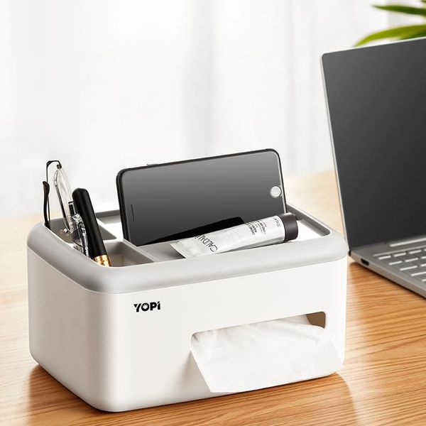 

tissue boxes & napkins storage box napkin holder multifunctional sundries ontainer living room stationery organizer for home office