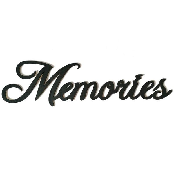

wall stickers family memories blessings modern ornaments diy wooden words sign hanging engagement office art black home decor