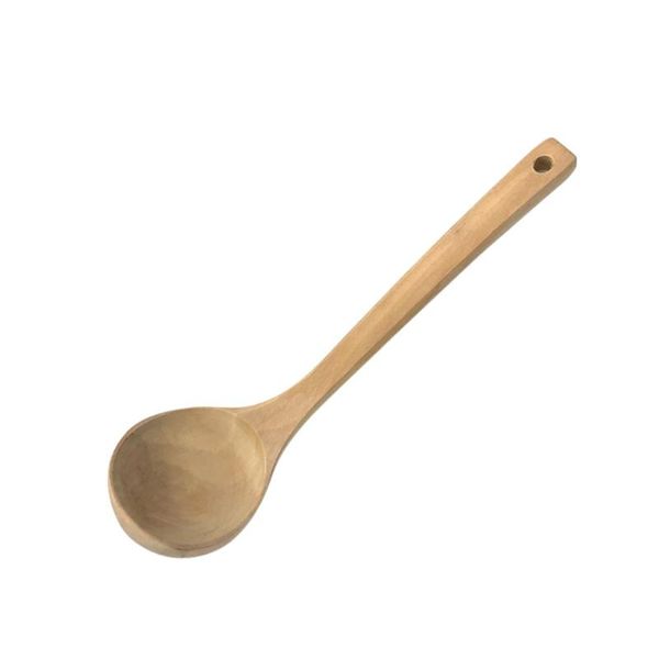 

spoons long handle soup spoon practical wooden serving scoop kitchen utensil wood tableware for home