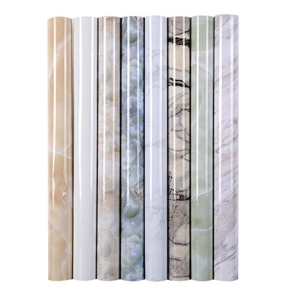 

wallpapers 60cm width kitchen marble contact paper pvc wall stickers cabinet counterself adhesive waterproof