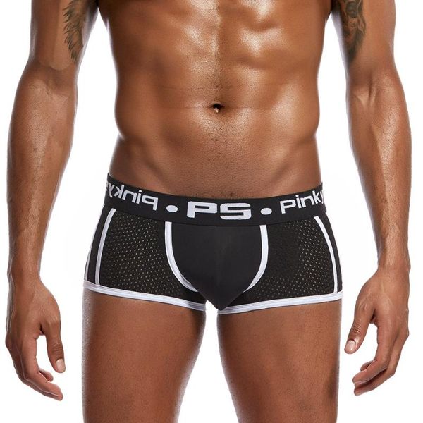 

underpants panties patchwork soft men underwear boxer shorts letter printed mens boxershorts underware boxers man, Black;white