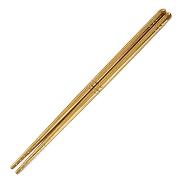 

chopsticks 1 pair non-slip korean stainless steel chop sticks table flatware