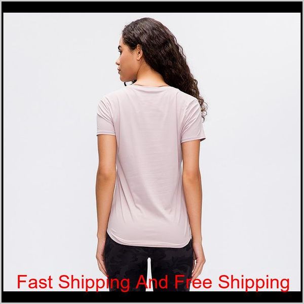 

ladies fitness running quick-drying breathable reflective sports short sleeve yoga t-shirt lu-58 seamless worko qylfzc my_home2010, White;red