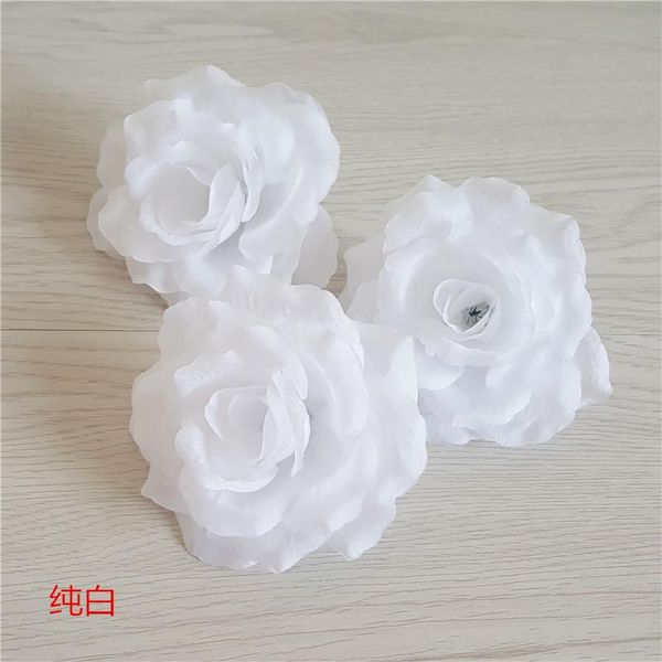 

decorative flowers & wreaths white artificial rose flower head