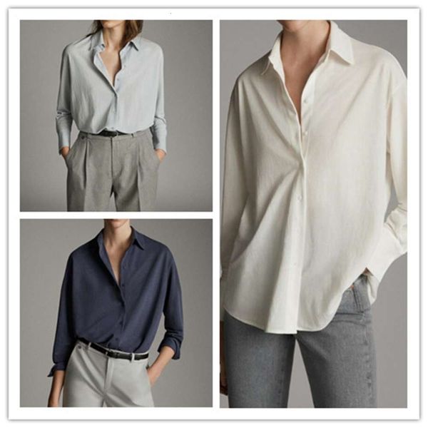 

color breasted women's long sleeved shirt in spring and summer, Black;brown