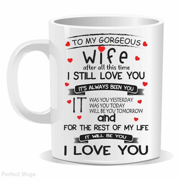 

mugs wife i love you cup valentine's day birthday gift mug coffee