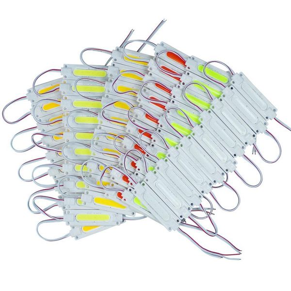 

10pcs/lot 2w high power cob led module waterproof ip65 dc12v injection molding for advertising lamp diy bar light