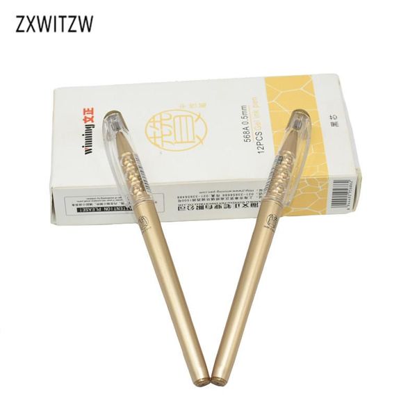 

gel pens 2 pieces / set of black pen office stationery 0.5mm supplies