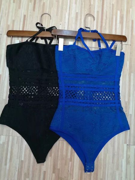 

black blue hollow loop out rayon bandage bodysuit bodycon swimsuit ax2c