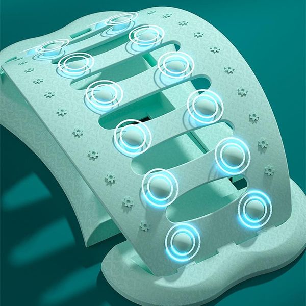 

accessories lumbar spine stretcher for lower back pain relief 3 levels adjustable height 2 row massage points xr-