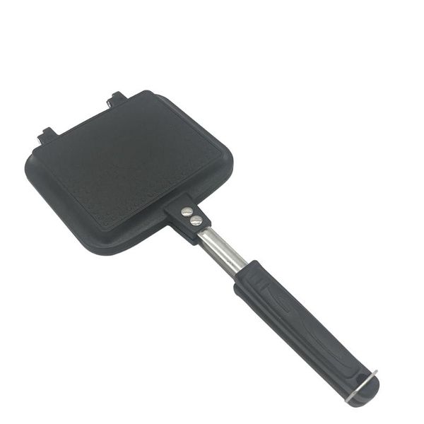 

kitchen double side fry pan cookware stainless steel double face pan steak fry cooking tool accessories