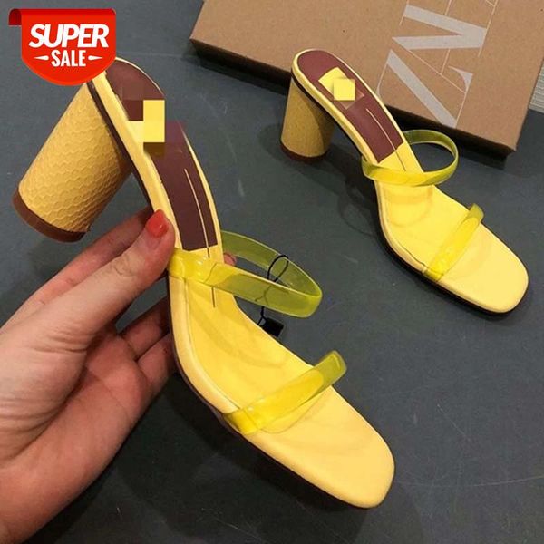 

women sandals fashion transparent ladies shoes female high heels women summer shoes female leopard plus size sandalia feminina #a98g, Black