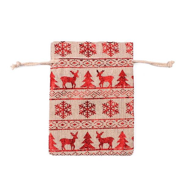 

storage bags 20pcs gift hessian christmas pouch fabric wedding favours 10*14cm
