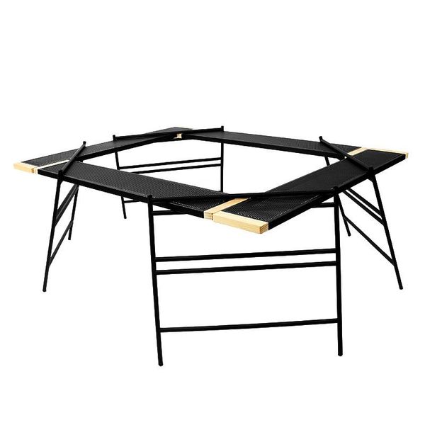 

camp furniture outdoor barbecue splicable mesh table camping bbq portable multifunctional folding self-driving picnic